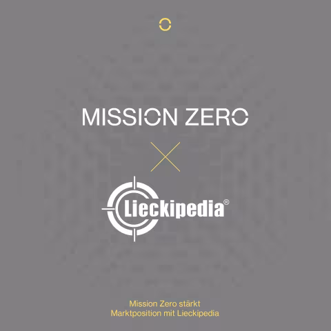 Mission Zero übernimmt Lieckipedia und setzt damit einen neuen Meilenstein für digitale Logistiklösungen in der Solarbranche. Die Logos von Mission Zero und Lieckipedia nebeneinander, symbolisch für die Übernahme und die neue Zusammenarbeit in der Solar- und Logistikbranche.