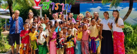 An der Ban Don Sri Samran Schule eine der von Volunt2Thai betreuten Schulen